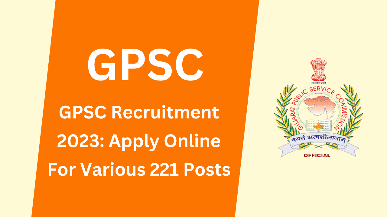 GPSC DySO Recruitment 2023